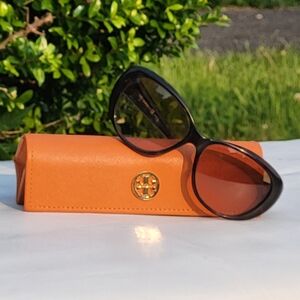 Tory Burch Brown Round Womens Sunglasses